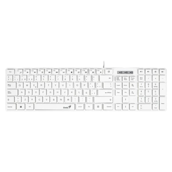 GENIUS tastatura SlimStar 126 SR(YU) bela 0