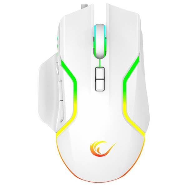RAMPAGE miš Miracle M2 beli 0