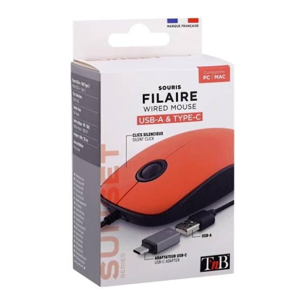 TNB miš MUSUNSETRD crveni 2