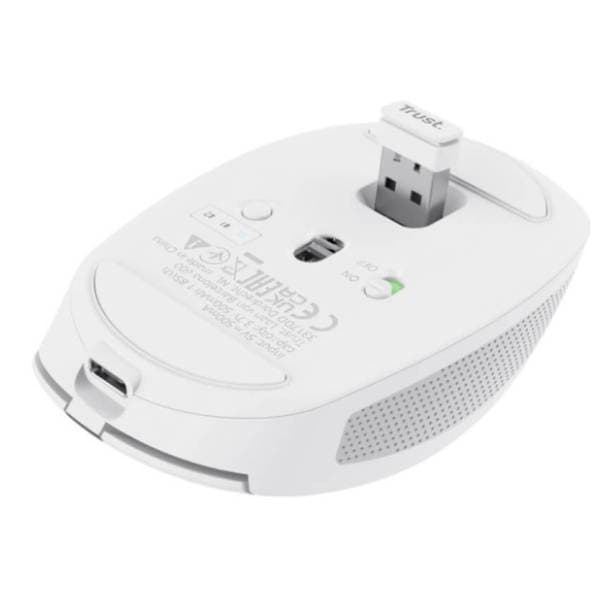 TRUST bežični miš OZAA Compact beli 3