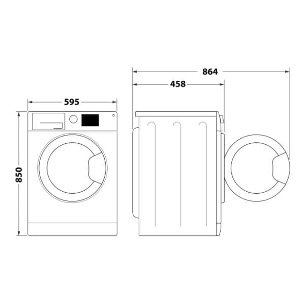WHIRLPOOL mašina za pranje veša WRBSB 6249 W EU 12