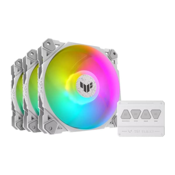ASUS TUF Gaming TF120 ARGB White 3IN1 ventilator za PC 1