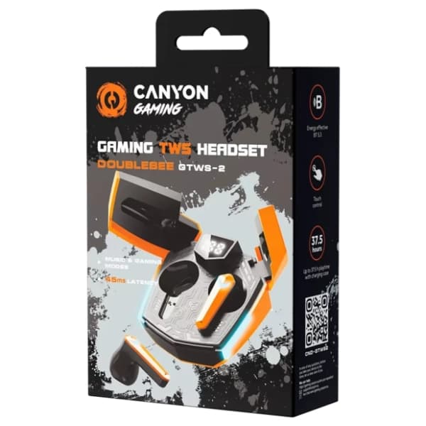 CANYON slušalice Doublebee GTWS-2 narandžaste 3