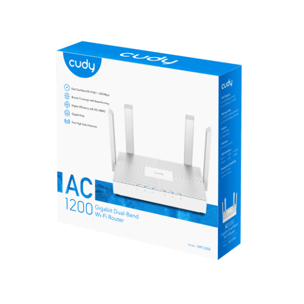 CUDY WR1300E AC1200 WiFi ruter 2