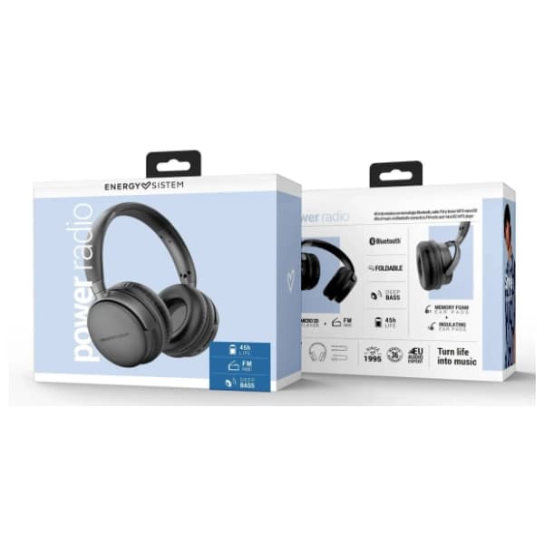 ENERGY SISTEM slušalice Power Radio Space crne 5