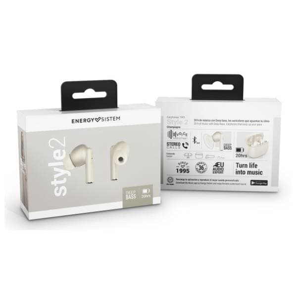 ENERGY SISTEM slušalice Style 2 TWS Champagne 5