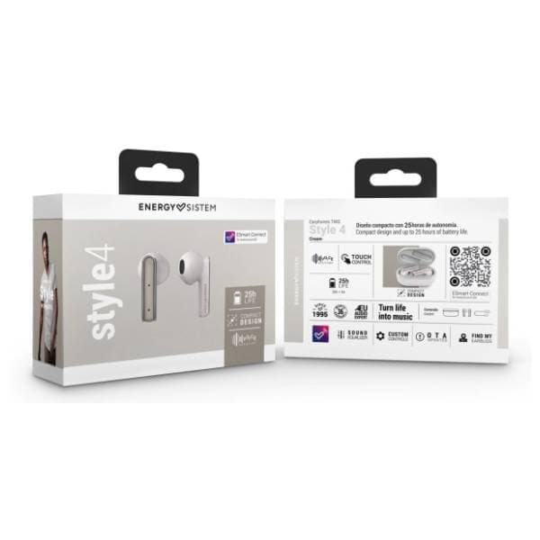 ENERGY SISTEM slušalice Style 4 Cream TWS 5