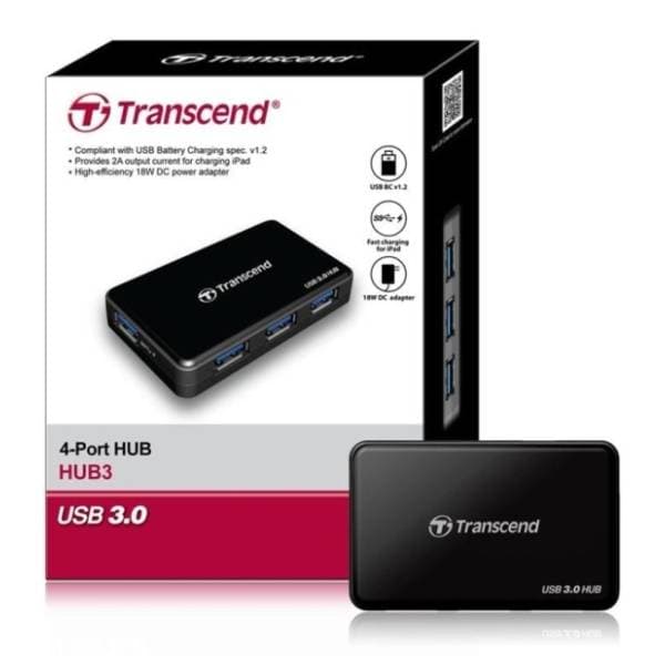 TRANSCEND USB Hub 4-in-1 TS-HUB3K 4