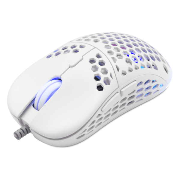 WHITE SHARK miš ESL-M4 Naginata beli 1