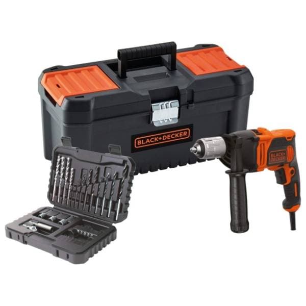 Black & Decker BEH850KA32 udarna bušilica + kofer + set burgija 0