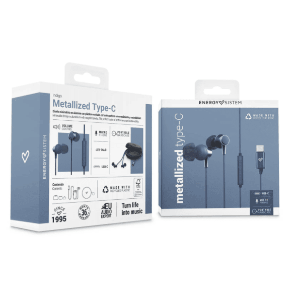 ENERGY SISTEM slušalice Metallized Type C Indigo (M45879) 5