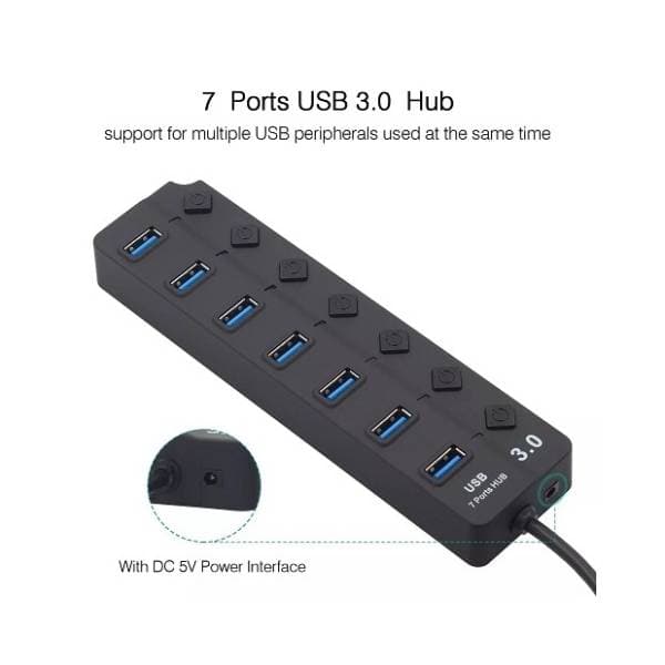KETTZ USB Hub 7-in-1 USB 3.0 (KT-HUSB.76) 2