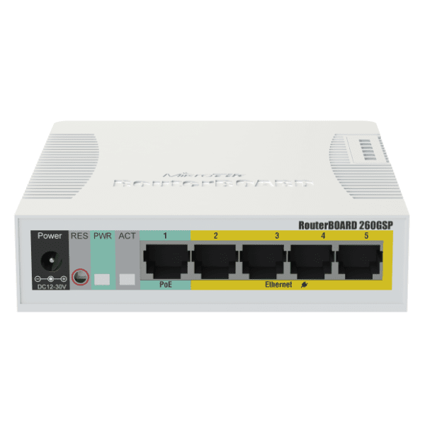 MIKROTIK RB260GSP CSS106-1G-4P-1S switch 1