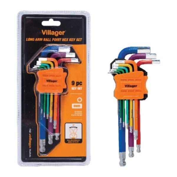 VILLAGER 059881 set HEX ključeva 0