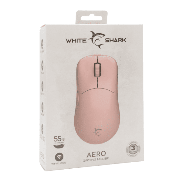 WHITE SHARK bežični miš Aero WGM-5015 roze 6