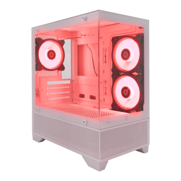 WHITE SHARK kućište Torpedo White + 3 x Dash ventilatora 0