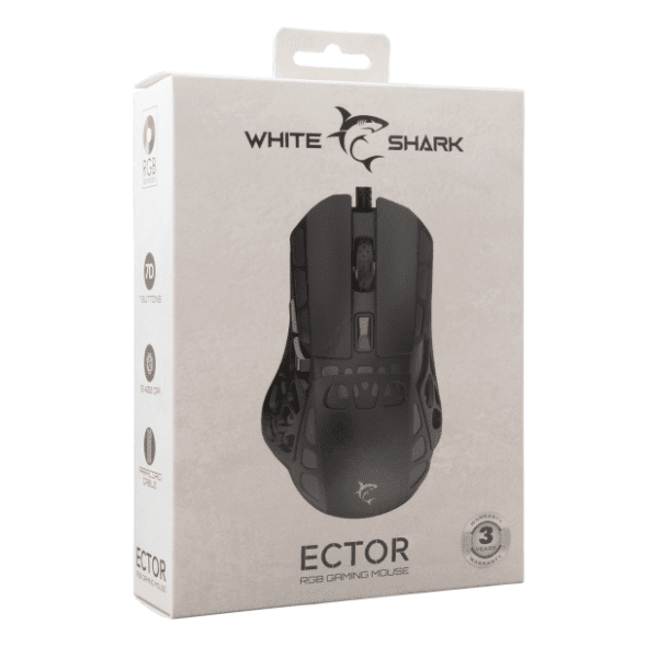 WHITE SHARK miš GM 5016 Ector crni 6
