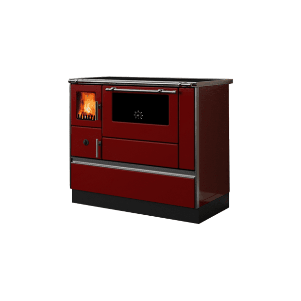 ALFA PLAM šporet na čvrsto gorivo 90H Dominant crveni 0