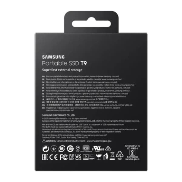 SAMSUNG eksterni SSD 4TB T9 MU-PG4T0B 10