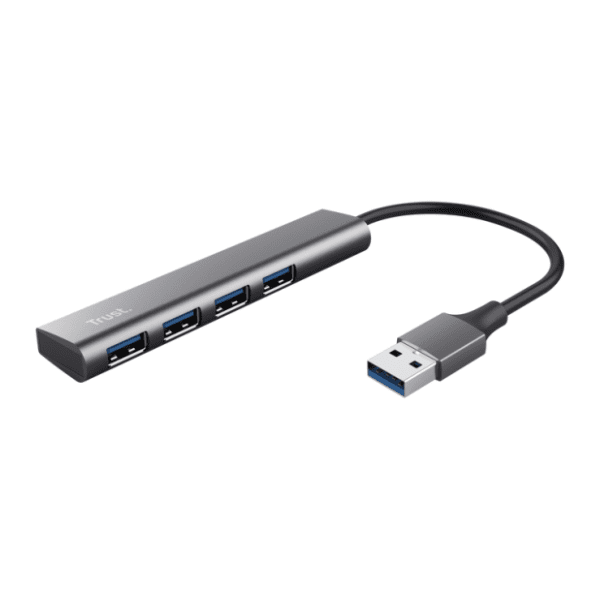 TRUST USB Hub 4-in-1 USB 3.2 HALYX sivi 0