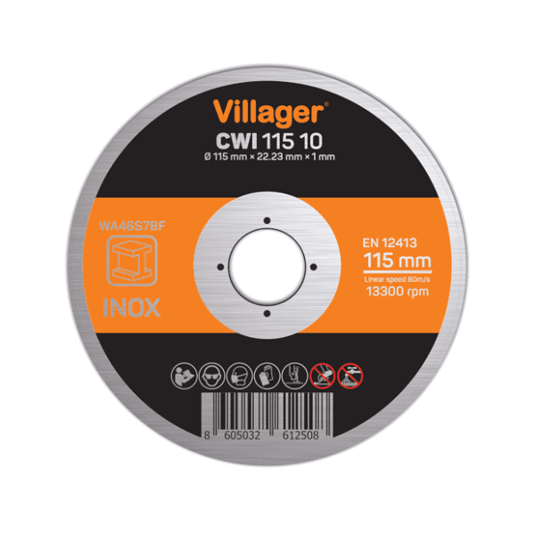 VILLAGER CWI 115 10 rezna ploča za inoks 0