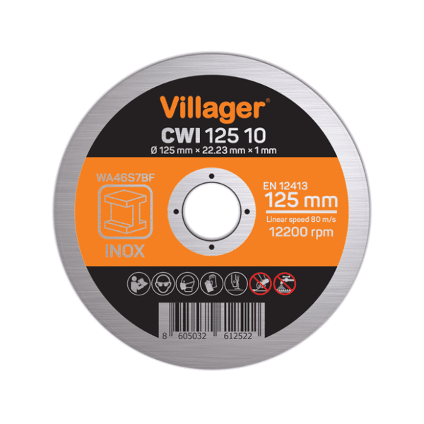 VILLAGER CWI 125 10 rezna ploča za inoks 0