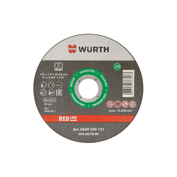 WURTH Red Line 125x1x22 mm rezna ploča 0