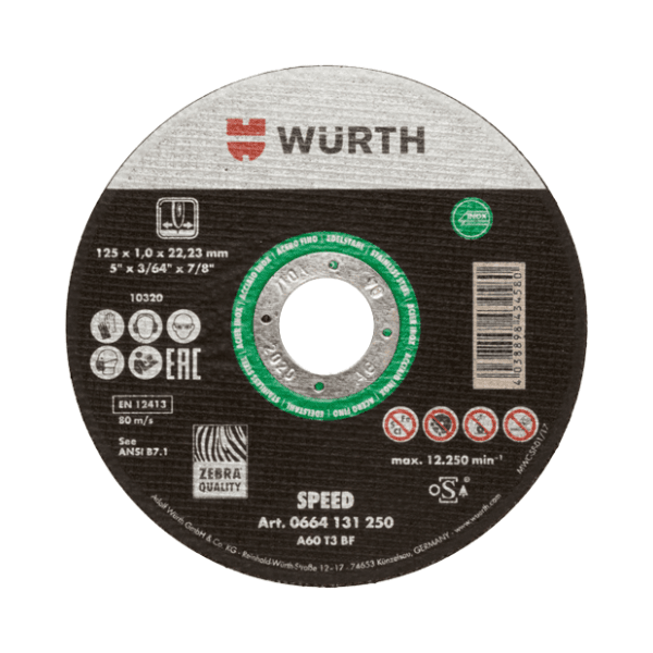 WURTH Zebra Speed 0664131250 rezna ploča 0