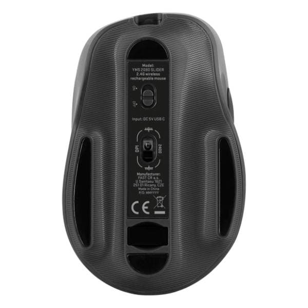 YENKEE bežični miš YMS 2080GY WL SLIDER crni 7