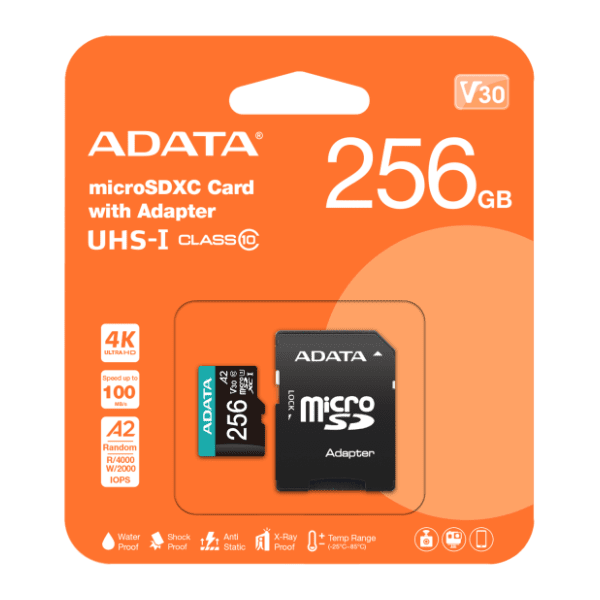 A-DATA memorijska kartica 256GB AUSDX256GUI3V30SA2-RA1 1