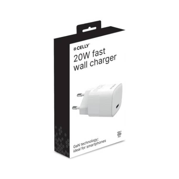 CELLY adapter TC1USBC20WEVOWH USB-C 20W 1