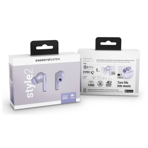 ENERGY SISTEM slušalice Style 2 TWS ljubičaste 5