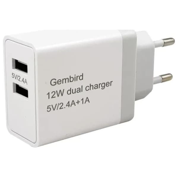 GEMBIRD punjač NPA-AC26 2x5v/24A+1A 12W +micro USB 1