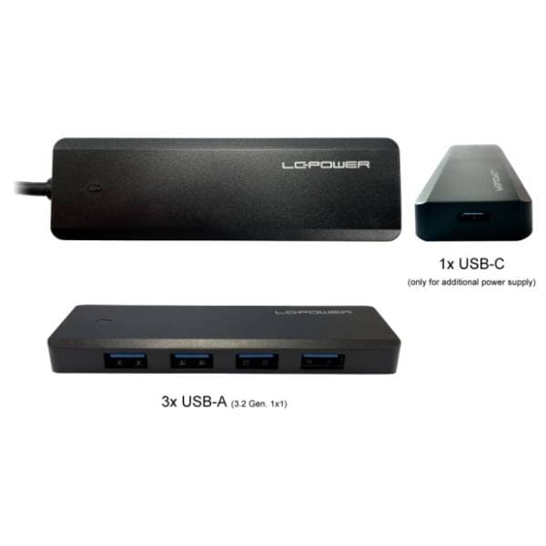 LC-Power USB Hub 4-in-1 USB 3.2 LC-HUB-U3-4-V2 6
