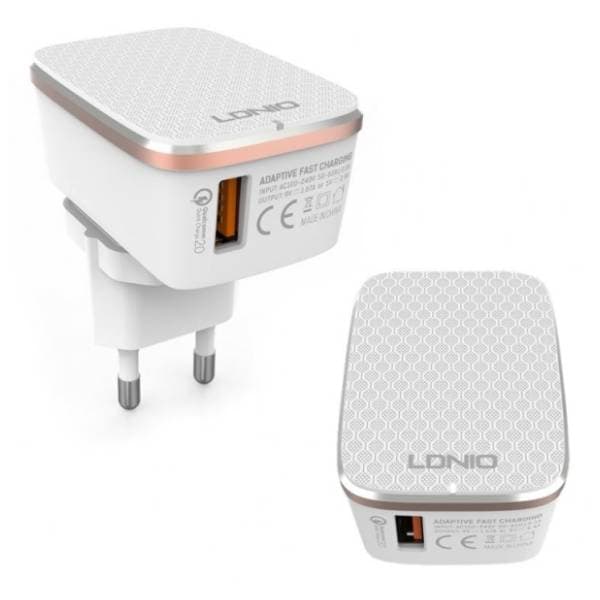 LDNIO punjač 3.0 USB 5V 2.4A A1204Q 0