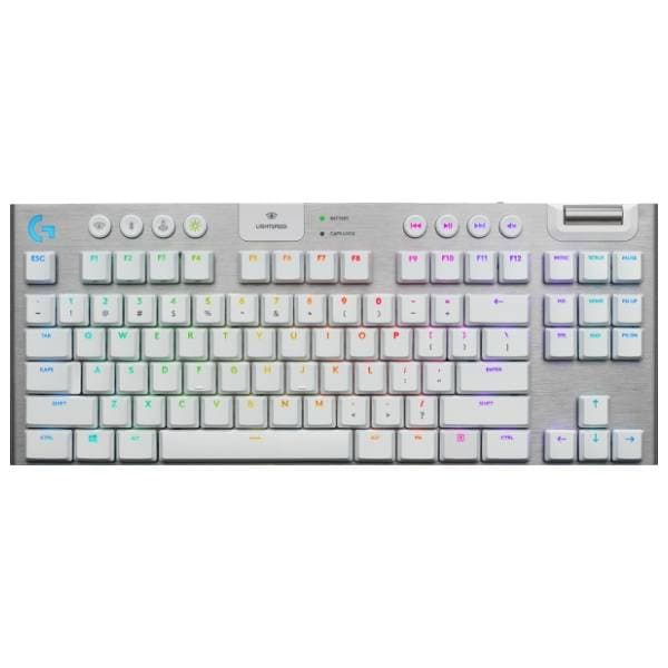LOGITECH bežična tastatura G915 TKL Lightspeed Carbon Tactile White 0