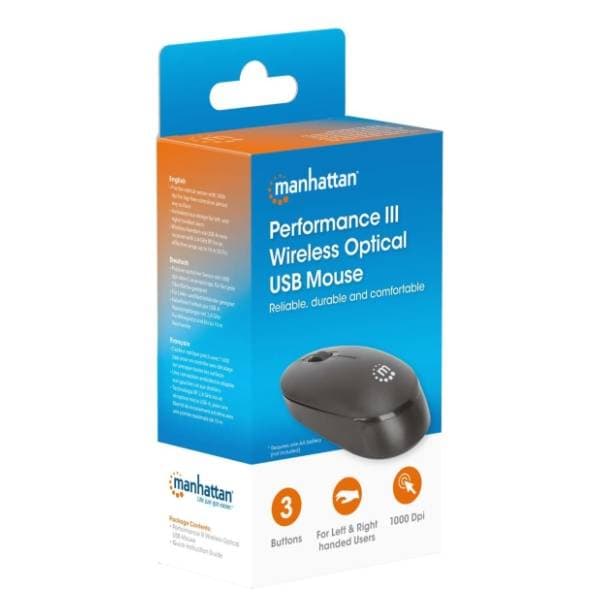 MANHATTAN bežični miš Performance III 190145 crni 5