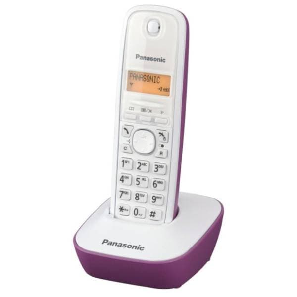 PANASONIC KX-TG1611FXF ljubičasti bežični fiksni telefon 0