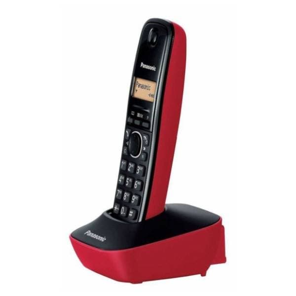 PANASONIC KX-TG1611FXR crno-crveni bežični fiksni telefon 1