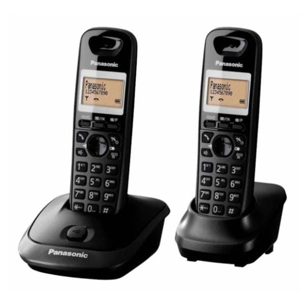 PANASONIC KX-TG2512FXT Duo crni bežični fiksni telefon 0