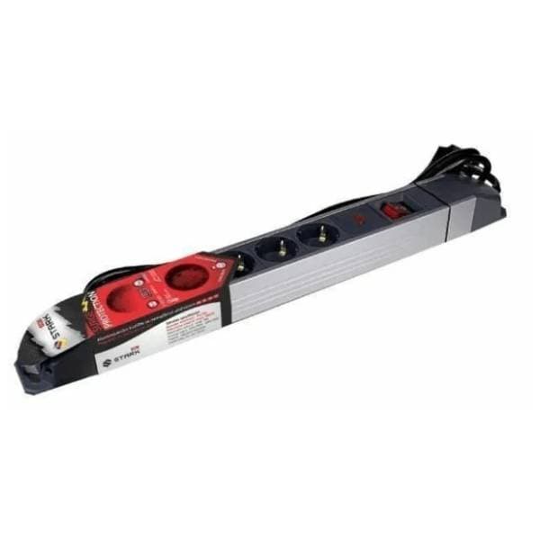 STARK produžni kabl ALU 5m, 5 utičnica, prekidač 0
