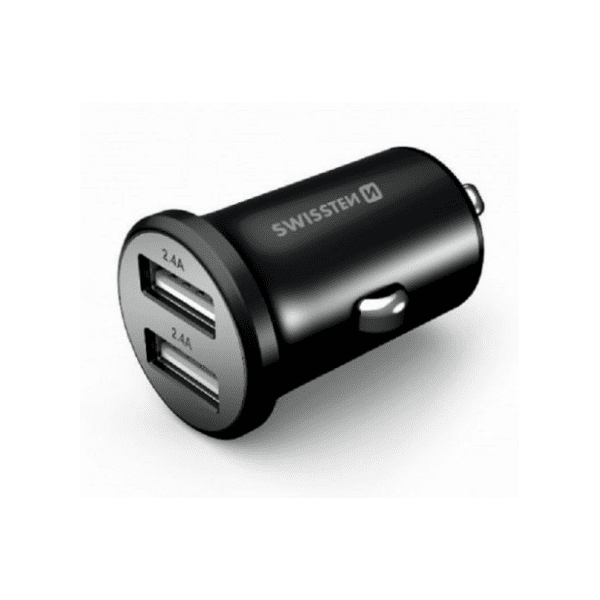 SWISSTEN auto punjač 2 x USB 2,4 A Metal 0
