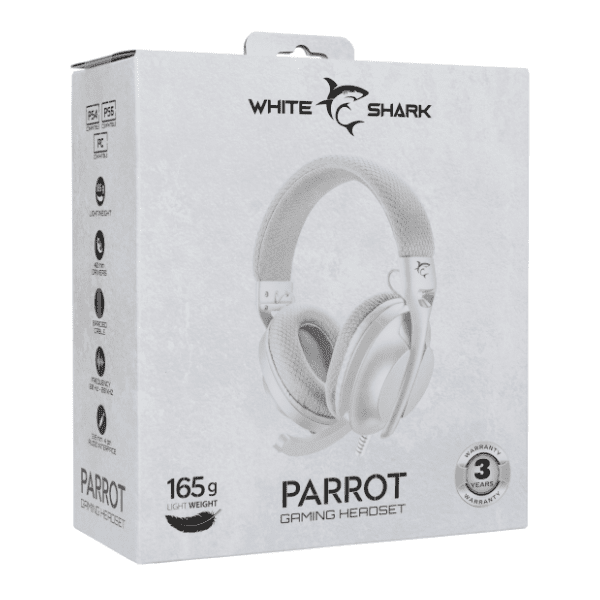 WHITE SHARK slušalice GH-2440 Parrot bele 9