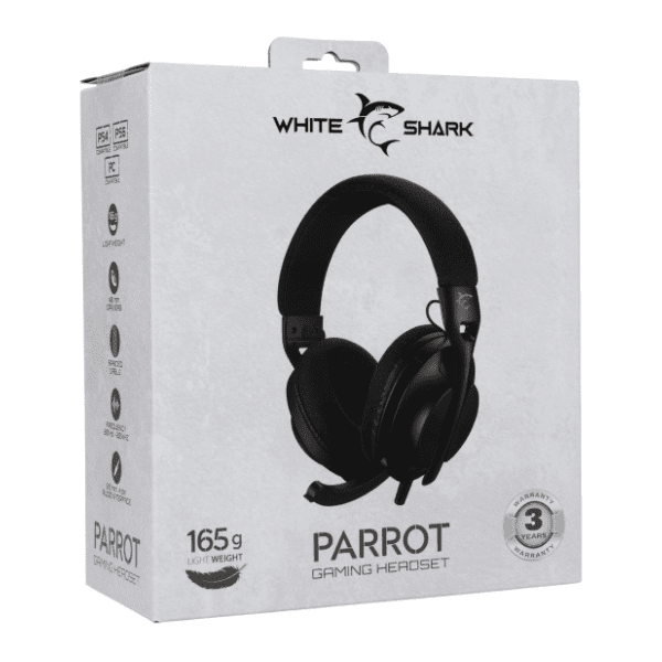 WHITE SHARK slušalice GH-2440 Parrot crne 9