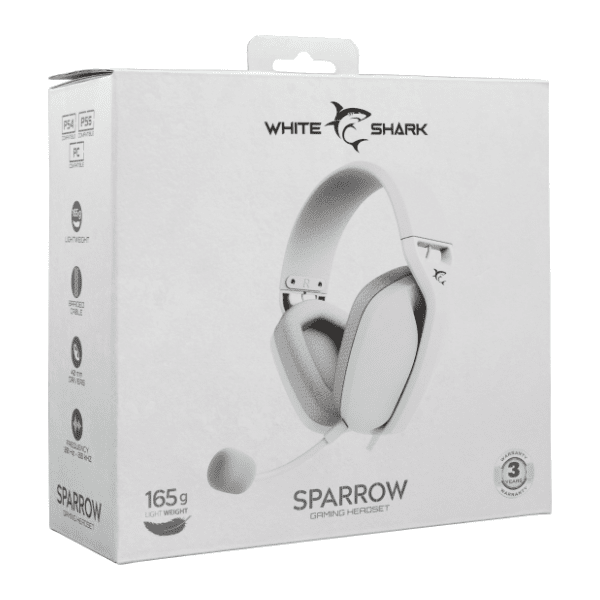 WHITE SHARK slušalice GH-2443 Sparrow bele 7