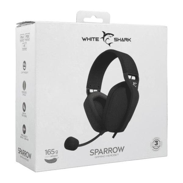 WHITE SHARK slušalice GH-2443 Sparrow crne 7