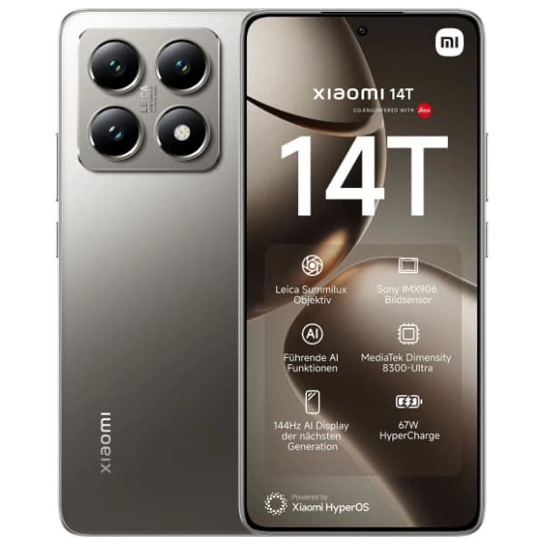 XIAOMI 14T 12/256GB Titan Gray (MZB0HUGEU) 0