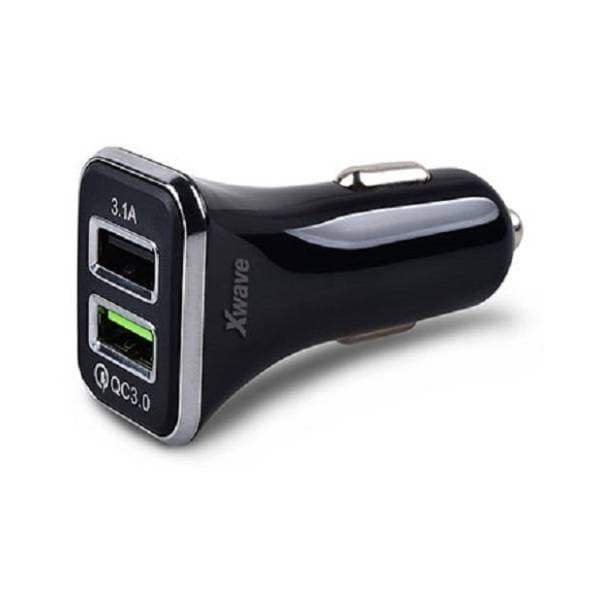 XWAVE auto punjač C22-2 Dual, 2 xUSB 0