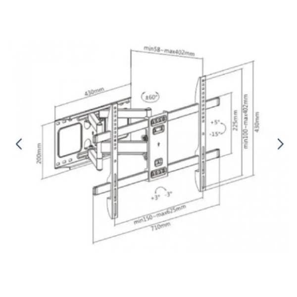 Zidni nosač za TV GEMBIRD WM-80ST-02 1