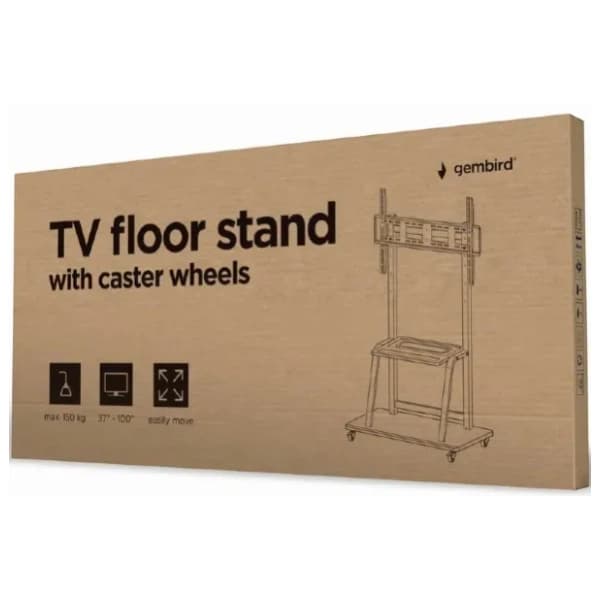 Podni nosač za TV GEMBIRD TVS-100F-01 sa policom 4